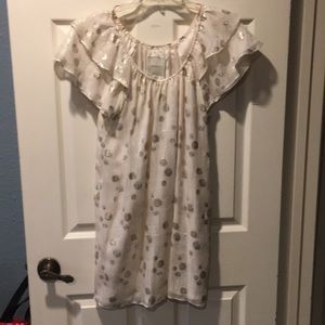 Gold and cream dress by MASON